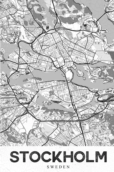 Stockholm Sweden Map by StudioSix