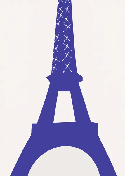 Blue Eiffel Tower by Pictufy Studio II