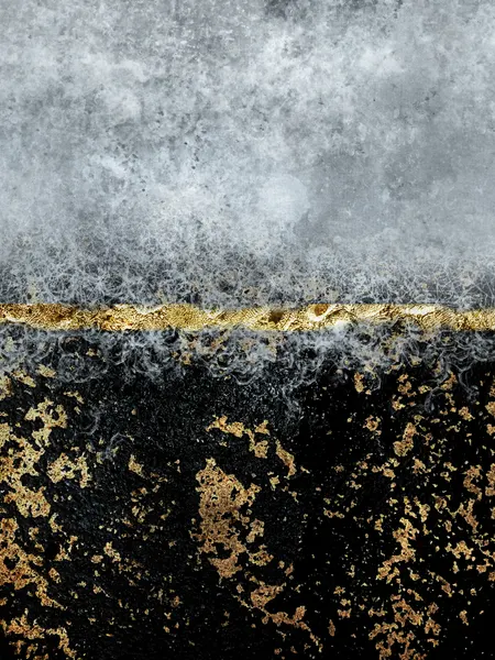 Golden Horizon Abstract by Bilge Paksoylu
