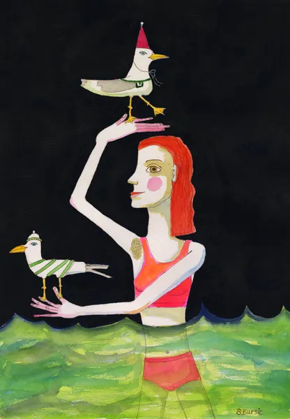 Whimsical Seagull Balance by Sharyn Bursic
