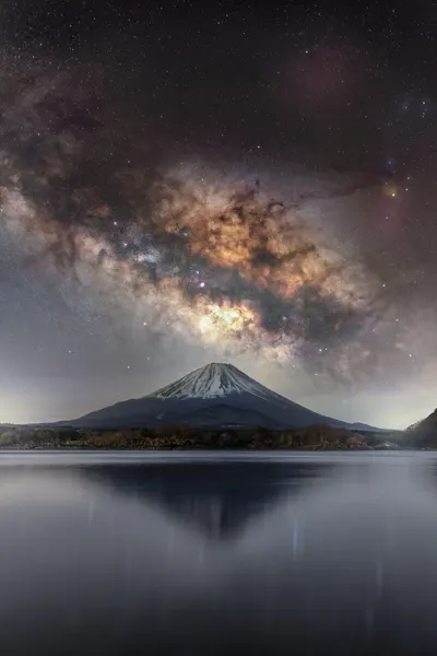 Mount Fuji Cosmic Reflection by HARLOCK
