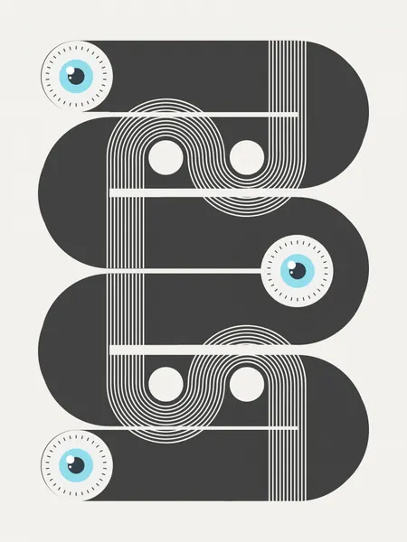 Geometric Eye Gaze by Little Dean