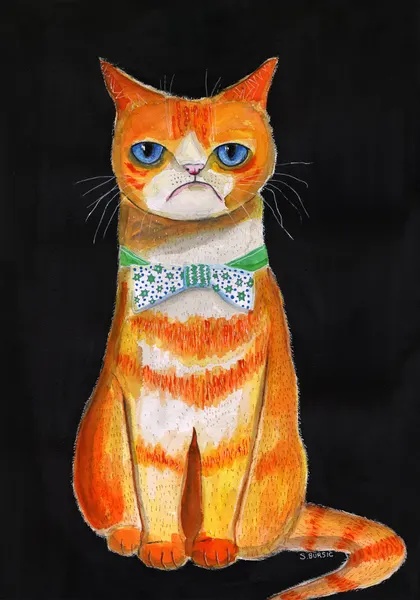 Grumpy Cat Bow Tie by Sharyn Bursic
