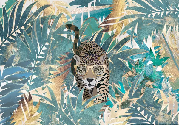 Stylish Leopard Jungle by Sarah Manovski
