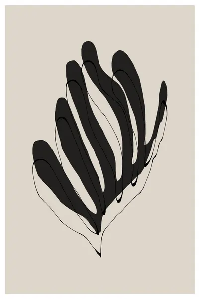 Abstract Leaf Lines by THE MIUUS STUDIO