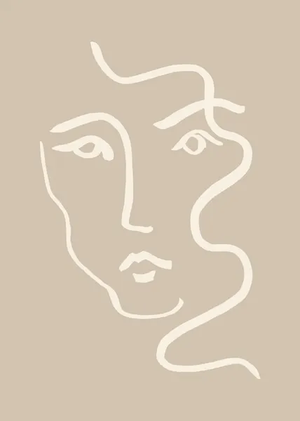 Elegant Line Art Portrait by Pictufy Studio