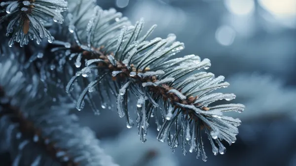 Frost-Kissed Pine by Treechild