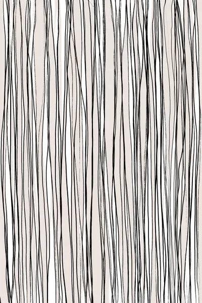 Black on Beige Lines by uplusmestudio