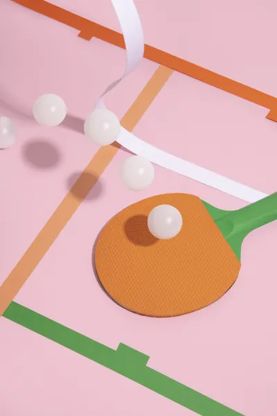 Playful Ping Pong Setup by Julia Ramiro