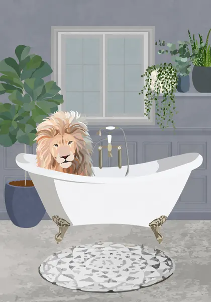 Lion's Bathtub Retreat by Sarah Manovski