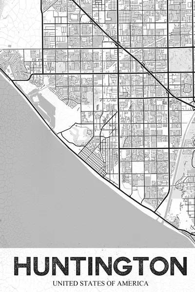 Huntington Beach Map by StudioSix