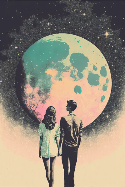 Lunar Lovers' Journey by Treechild