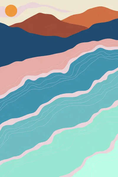 Minimalist Coastal Mountain View by jay stanley