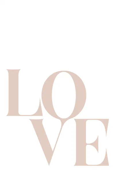 Minimalist Love Typography by uplusmestudio