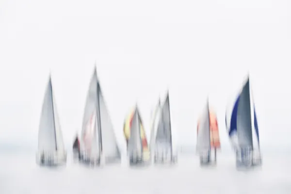 Abstract Sailboat Race by Tamara Brnelić