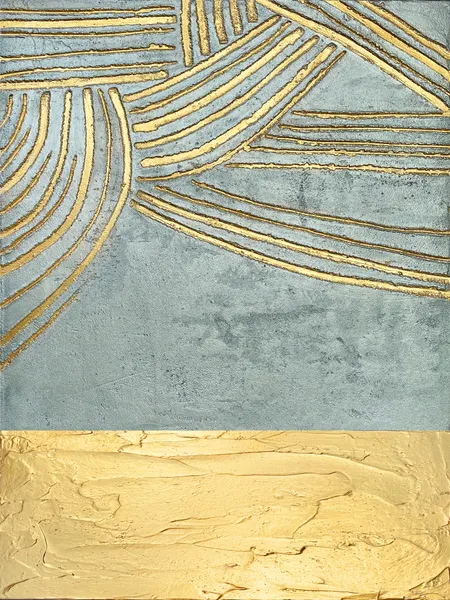 Textured Gold Waves by Alyson Storms