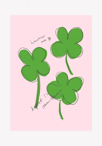 Three Lucky Clovers by Athene Fritsch