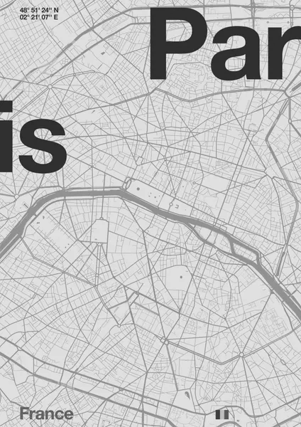 Paris City Map by Florent Bodart
