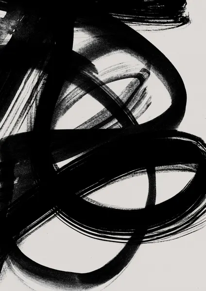 Abstract Brush Strokes 5 A1 by Mareike Böhmer