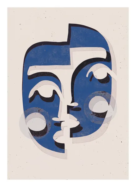 Fragmented Faces by Treechild