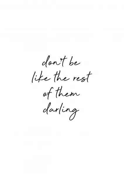 Unique Darling Script Quote by Orara Studio