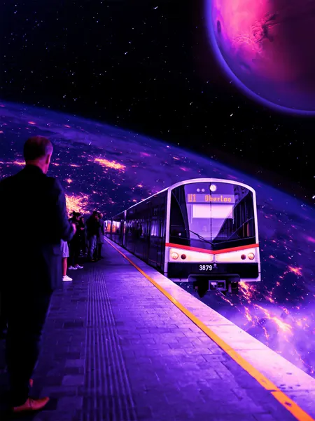 Space Train by Ritvik takkar