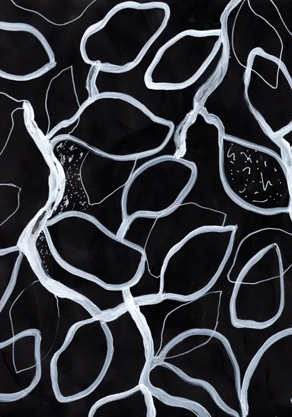 Organic White Leaves by Pictufy Studio
