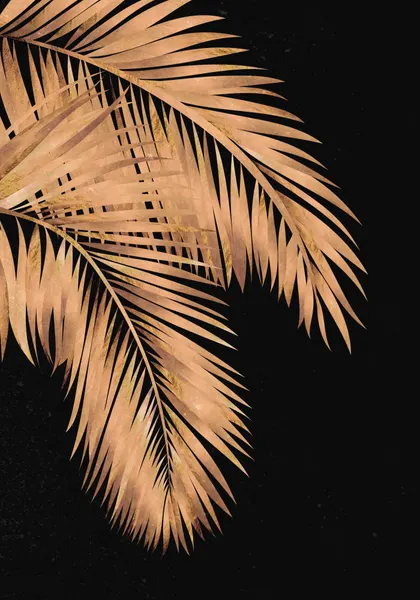 Golden Tropical Palms by Sarah Manovski