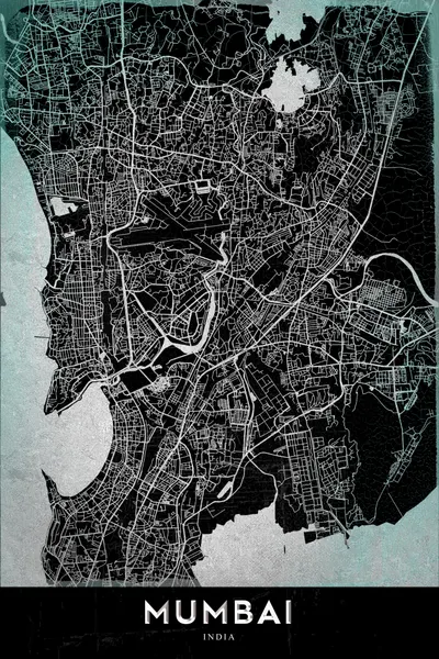 Mumbai India Map by StudioSix