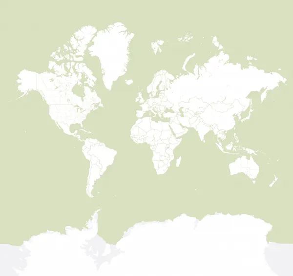 Minimalist World Map by Rosana Laiz Blursbyai
