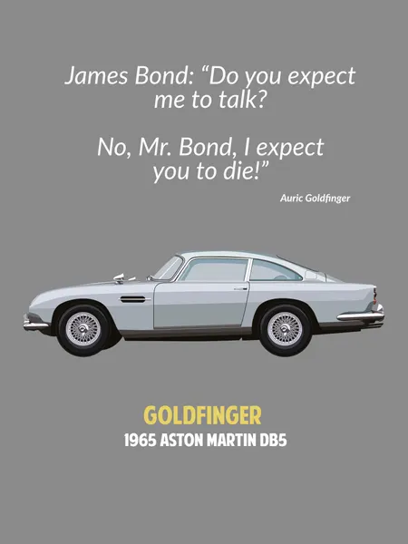 Classic Silver Sports Car by WallChart Art Studio