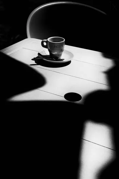 Morning Coffee Shadows by Olavo Azevedo