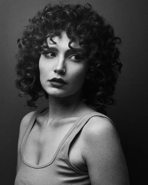 Pensive Gaze In Monochrome by Shizuo Shiki
