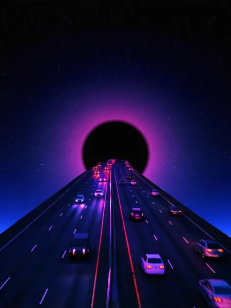 Cosmic Highway Portal by Ritvik takkar