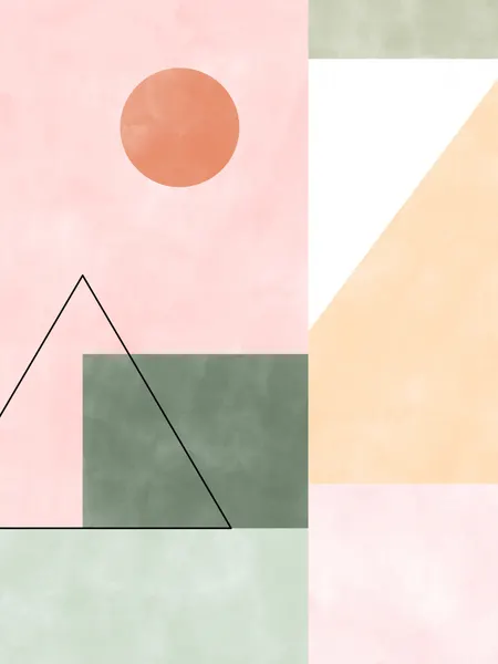Soft Geometric Landscape by Elena Ristova