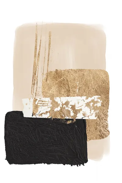 Black Gold Abstract Textures by Sally Ann Moss