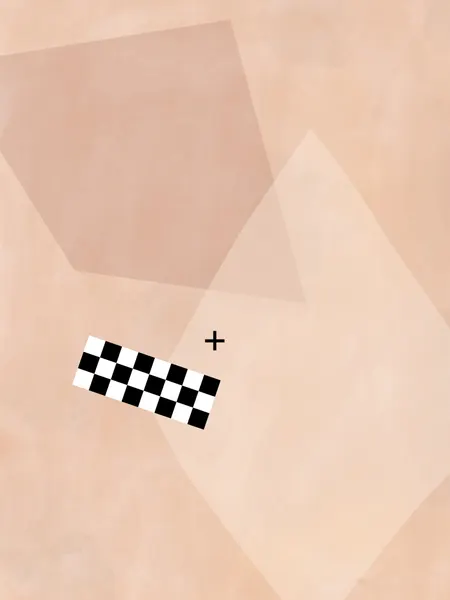 Abstract Checkerboard Shapes by Elena Ristova