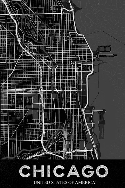 Minimalist Chicago City Map by StudioSix
