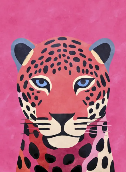 Vibrant Pink Leopard by Andrea Haase