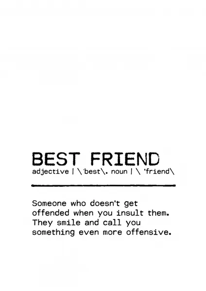 Funny Best Friend Definition by Orara Studio