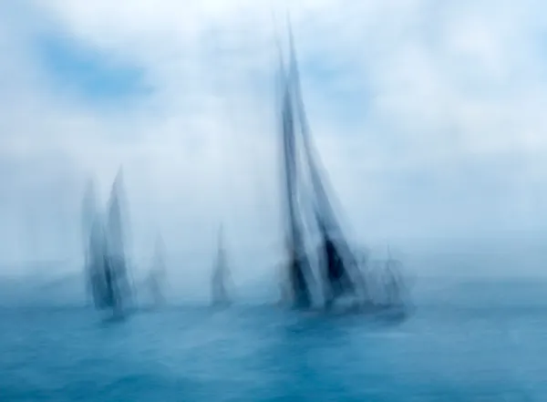 Dreamy Blue Sailboats by GARCIA Dominik