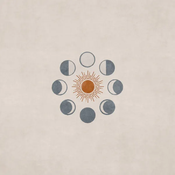 Lunar Phases Glow by Emel Tunaboylu