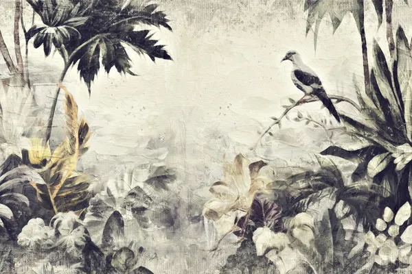 Vintage Tropical Bird by Rafal Kulik