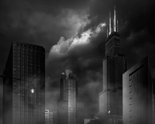 Dark City Towers by Shelley Quarless