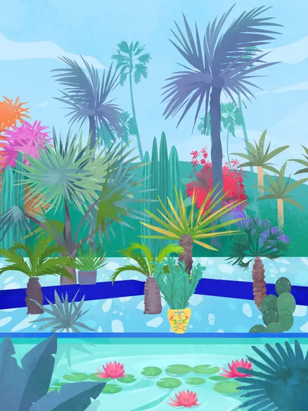 Moroccan Garden by Petra Lizde