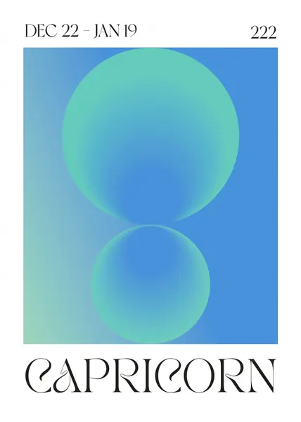 Capricorn Zodiac Spheres by Valeria Castillo