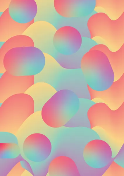 Dreamy Pastel Shapes by Valeria Castillo