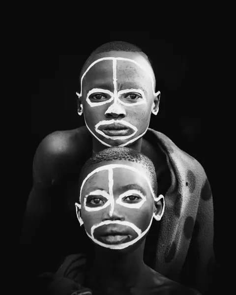 African Painted Faces by Max Vere-Hodge