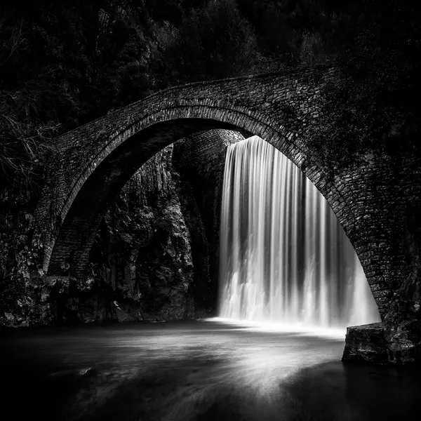 Ancient Bridge Waterfall Flow by George Digalakis
