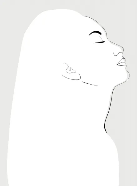 Minimalist Woman Profile by Rosana Laiz Blursbyai